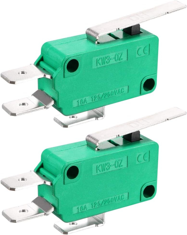 Green Thermoplastic SPDT Hinge Lever Micro Limit Switches