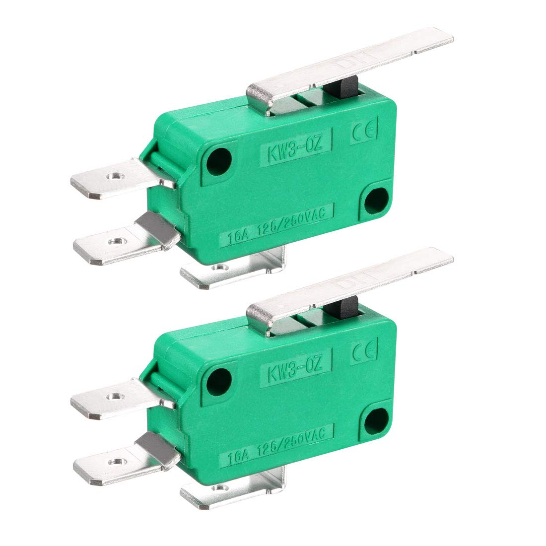 Green Thermoplastic SPDT Hinge Lever Micro Limit Switches