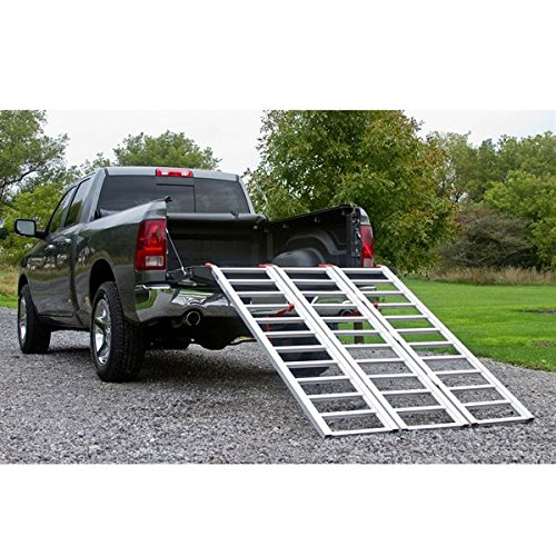 Extra-Wide Aluminum Tri-Fold ATV Loading Ramp, 77" x 54"