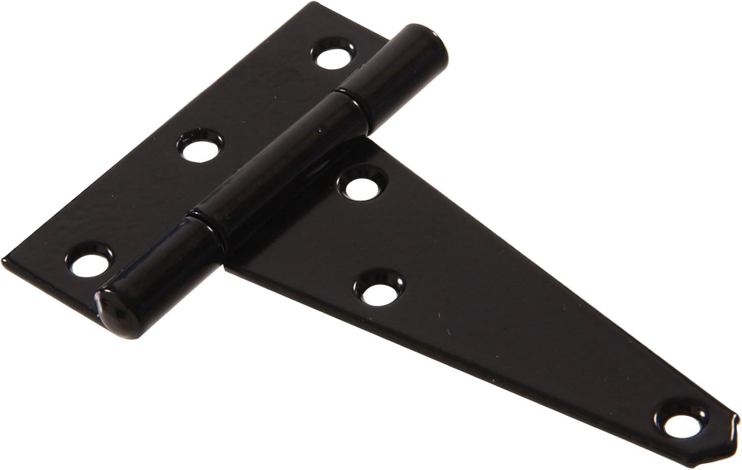 Heavy Duty Black Steel 4" T-Hinges - 2 Pack