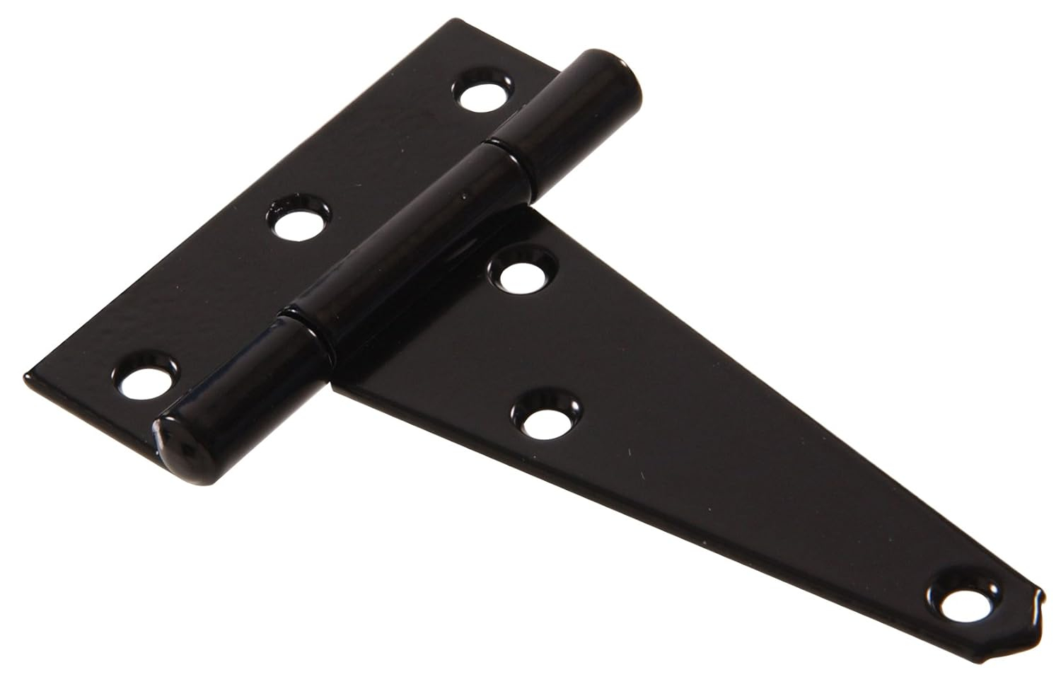 Heavy Duty Black Steel 4" T-Hinges - 2 Pack