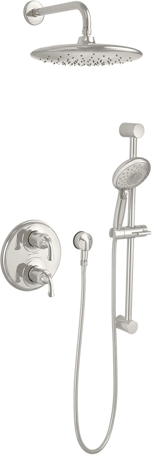 Polished Nickel Adjustable Wall-Mounted Shower Slide Bar