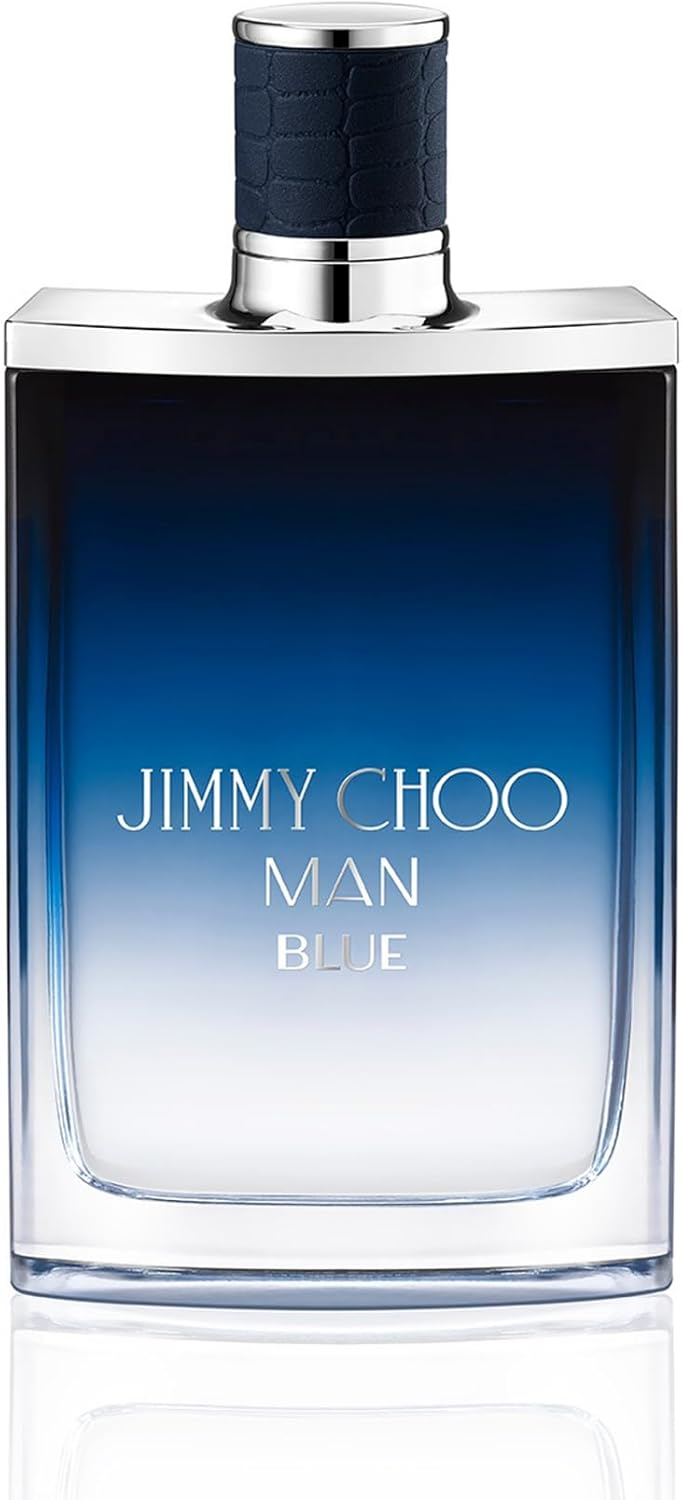 Jimmy Choo Man Blue Cologne Spray, Citrusy, Fresh, Musky, Spicy, Woody Scent, 3.3 oz