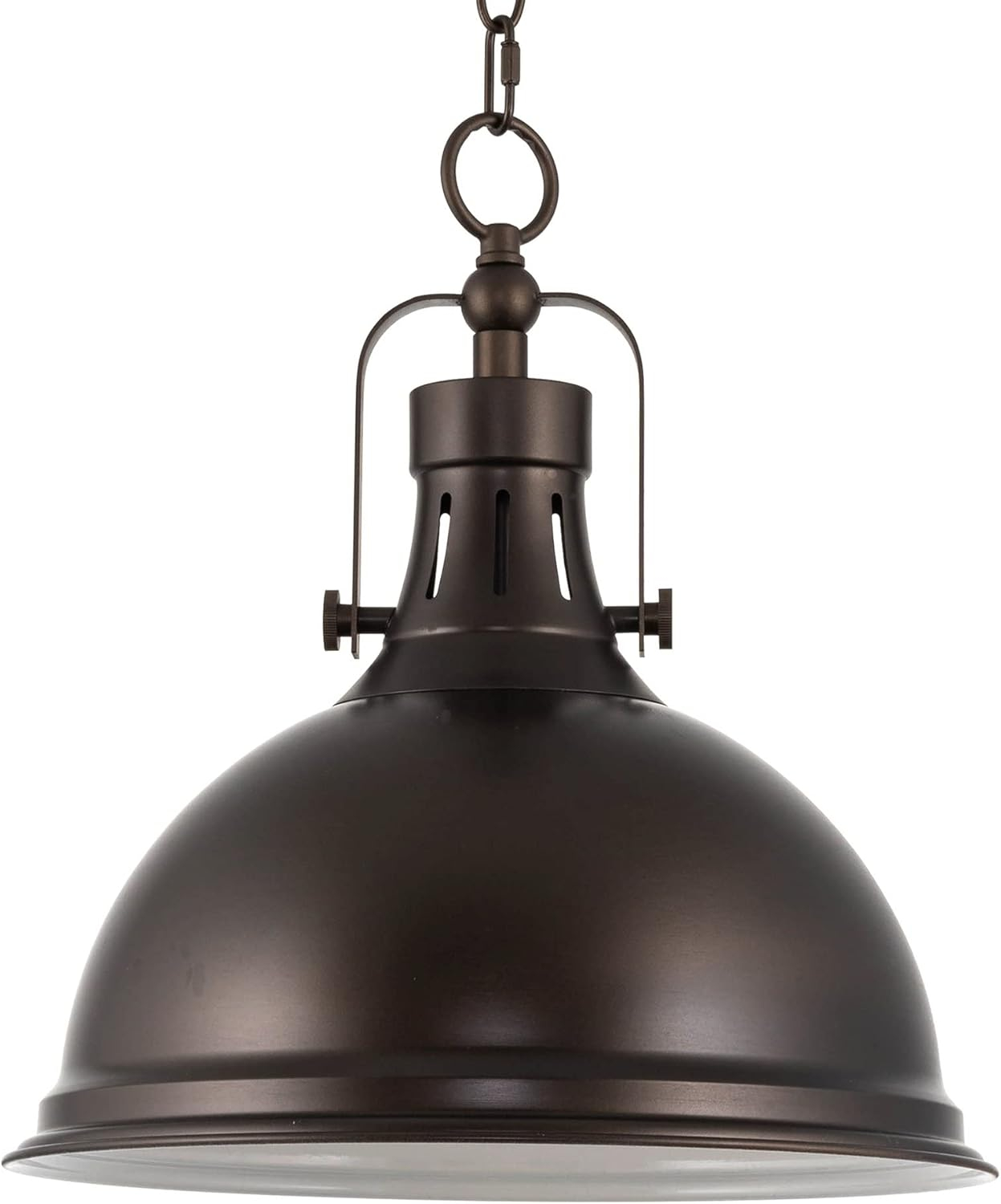 Kira Home Belle 14" Modern Industrial Pendant Light, Adjustable Hanging Height, Oil Rubbed Bronze Finish