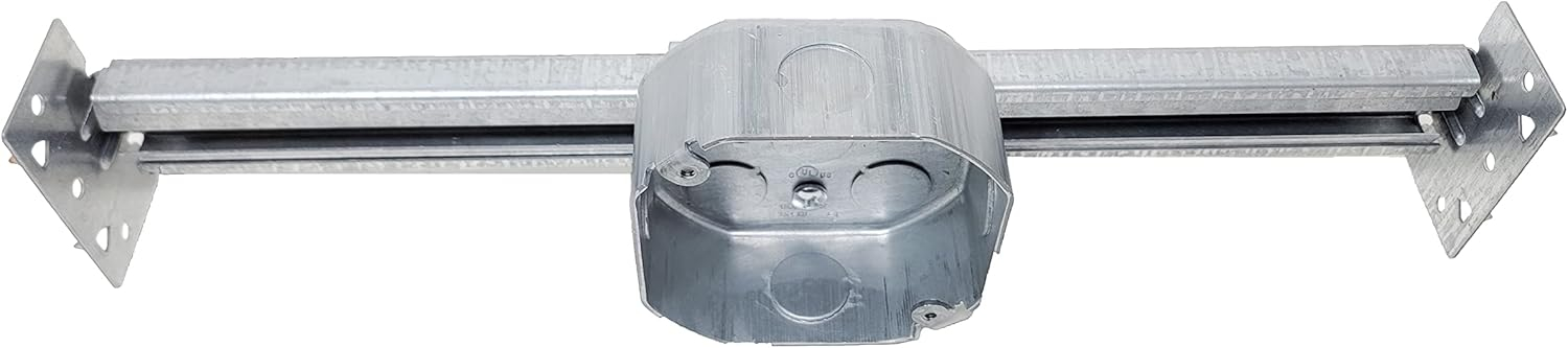 Sealproof Fan Brace - Electrical Box and Support Bar for Ceiling Fans and Light Fixtures, New Installations and Remodels