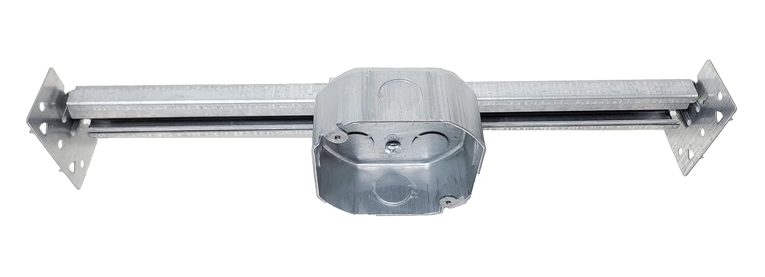 Sealproof Fan Brace - Electrical Box and Support Bar for Ceiling Fans and Light Fixtures, New Installations and Remodels