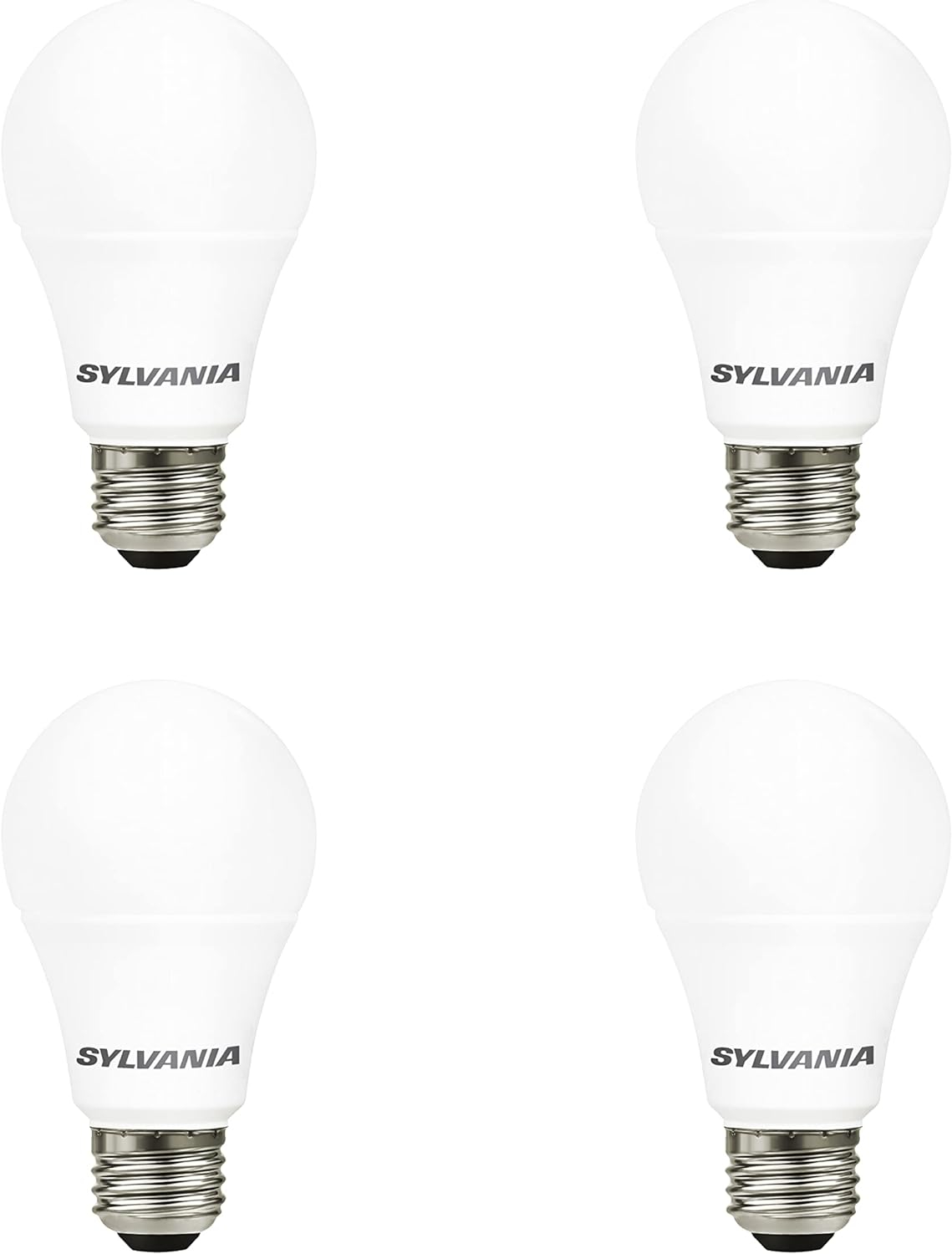 Sylvania 100W Equivalent Frosted Daylight LED Bulbs, 4-Pack
