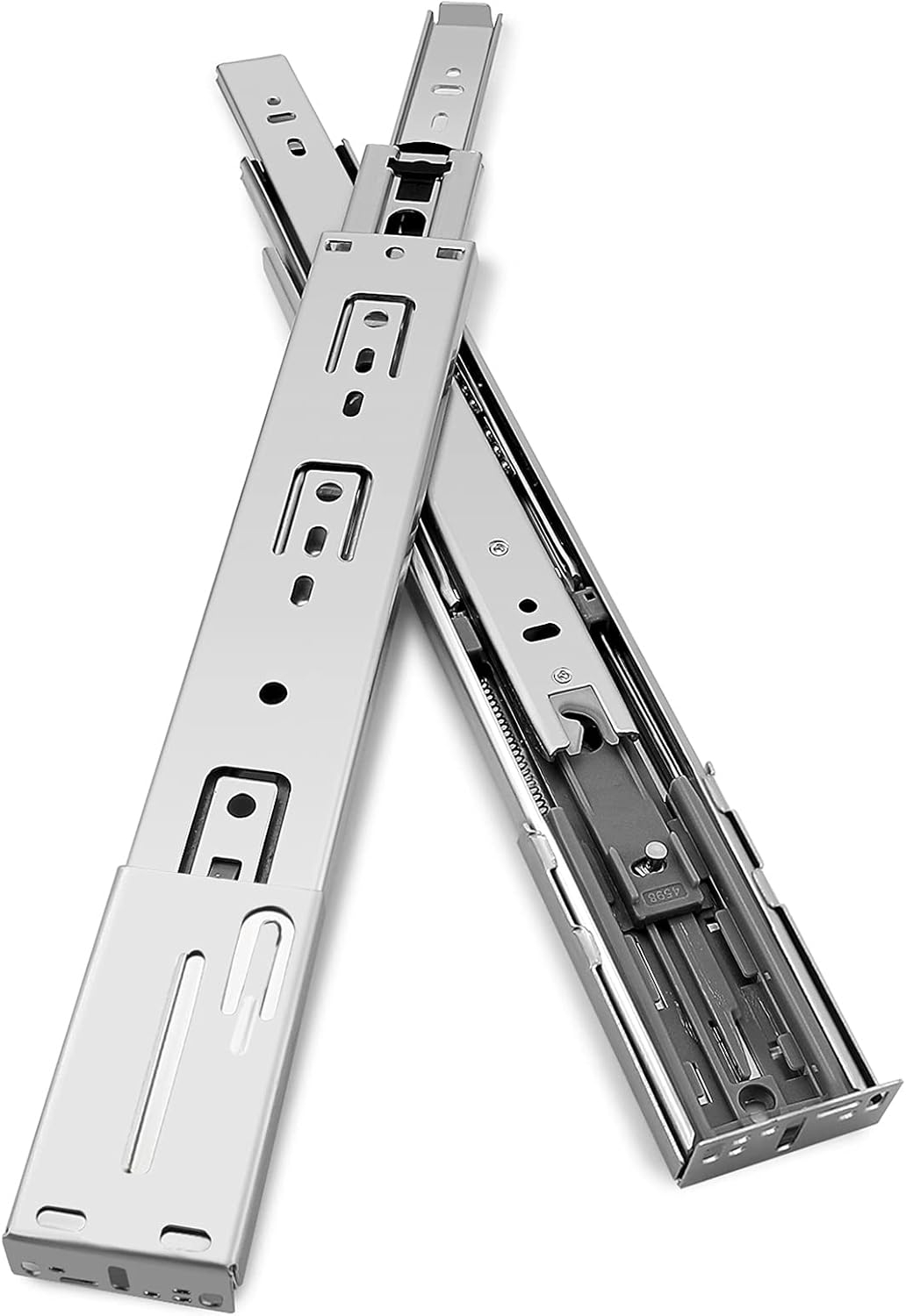 22 inch 100 lb 1 Pack 22" Side Mount Soft Close Full Extension Drawer Slides, Silver