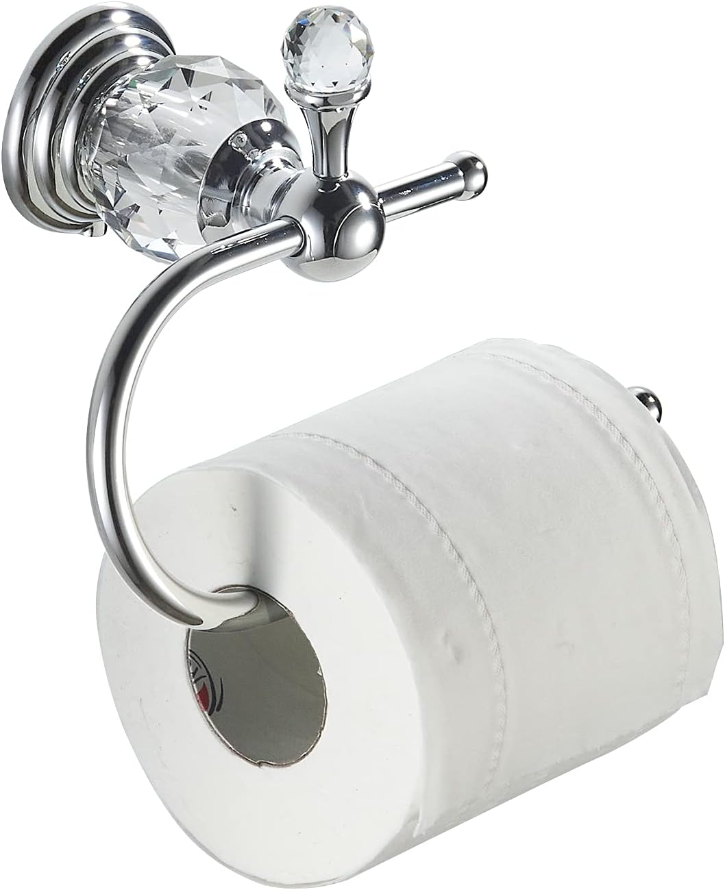 Crystal Series Polished Chrome Brass Toilet Paper Holder