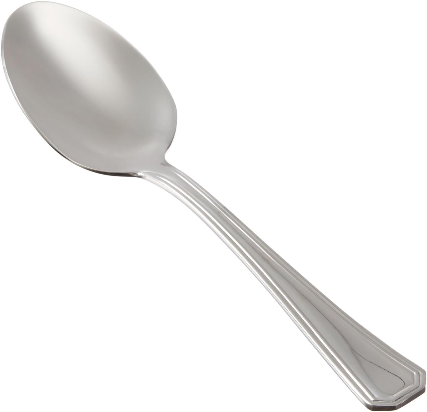 Winco Victoria Stainless-Steel Teaspoon, Extra Heavyweight, 7.25" (12 Pack) (Set of 12)