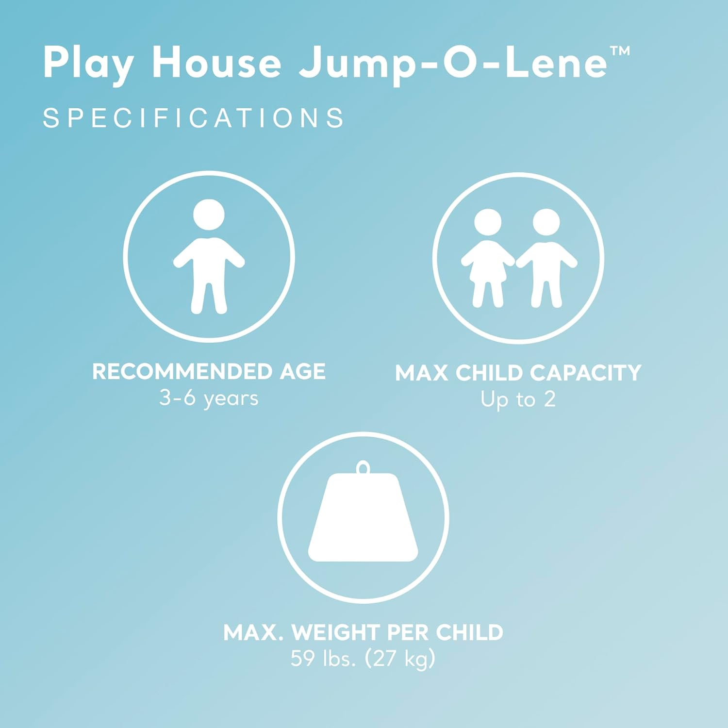 Intex 2 Pack Inflatable Jump-O-Lene Indoor or Outdoor Playhouse Bounce Castle House
