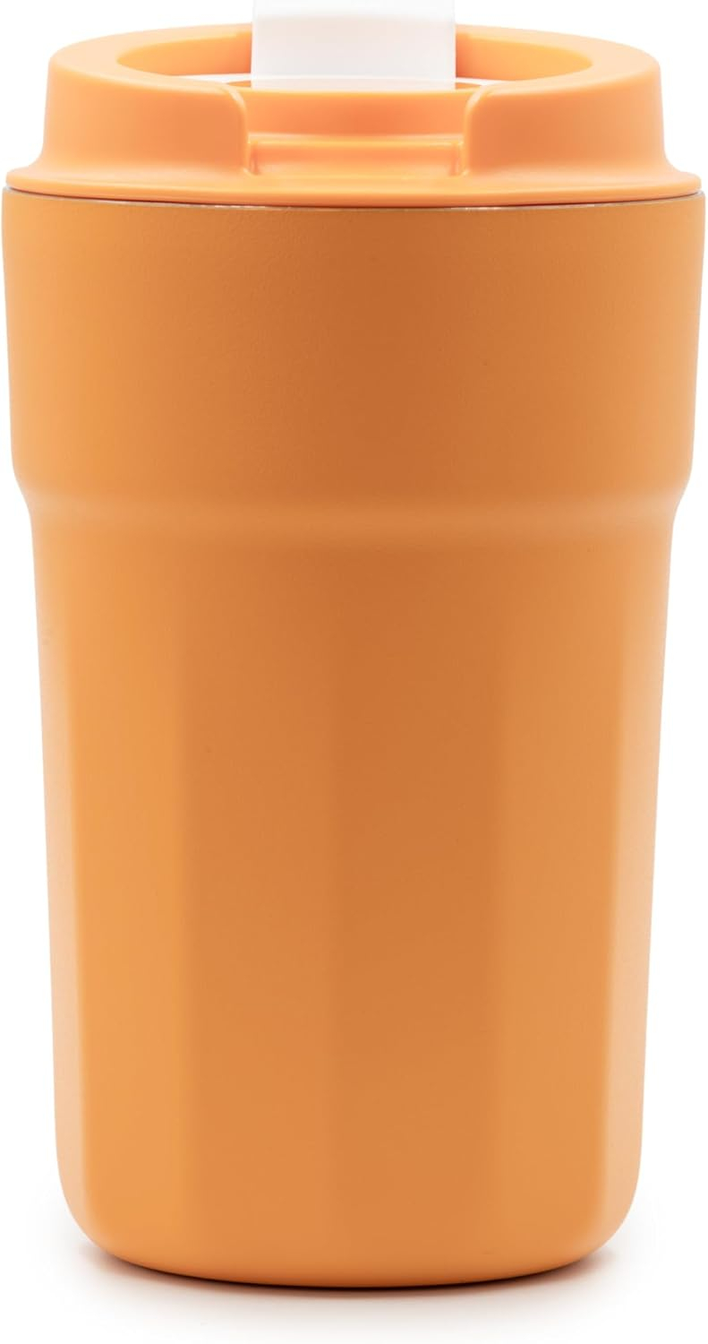 Vapur Stainless Steel Double Wall Insulated Travel Mug 12 oz. Apricot (10315)