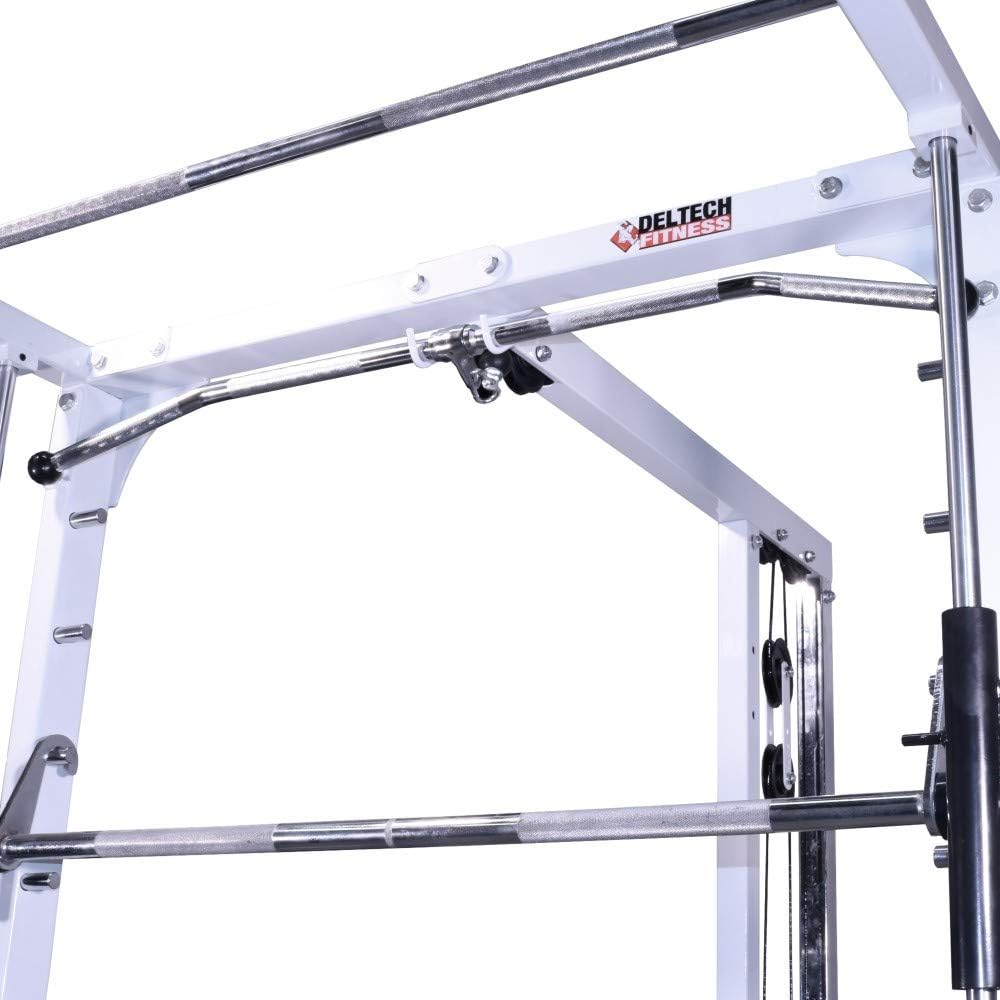 Deltech Fitness Smith Machine/Lat Combo Model #DF4900L, Linear Bearing