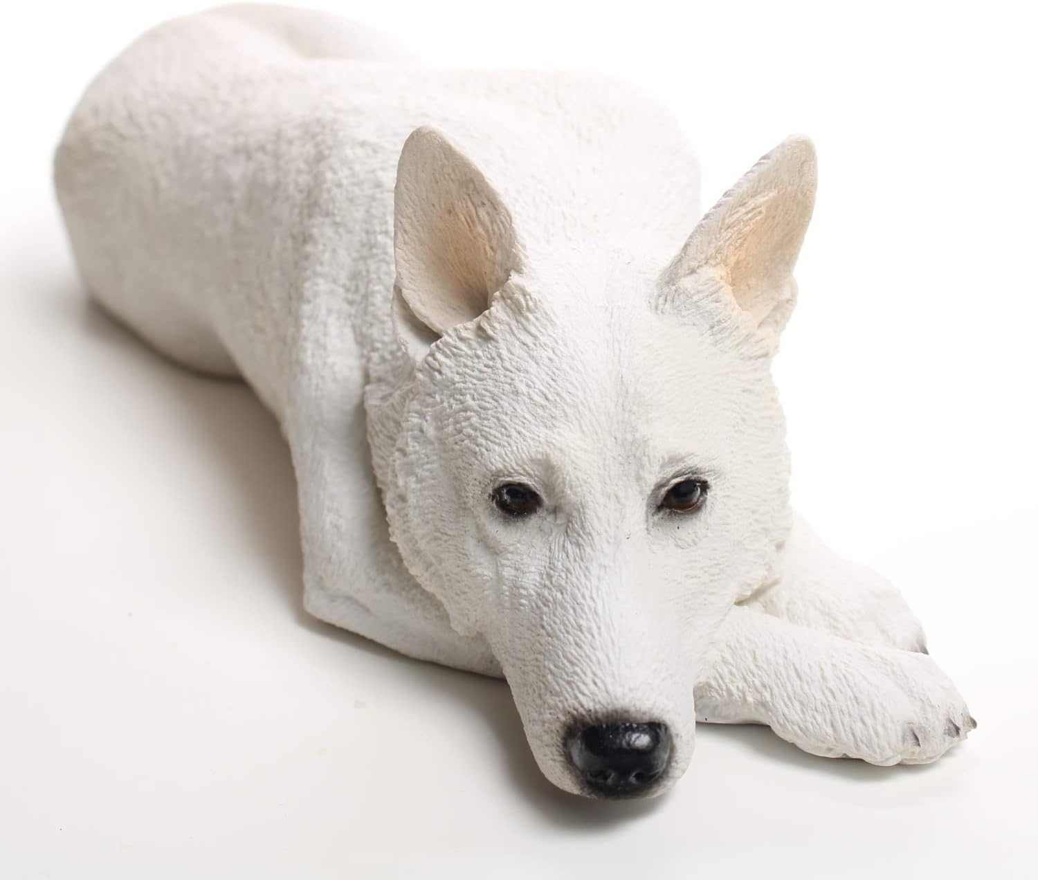ZRQarq German Shepherd White My Dog Figurine