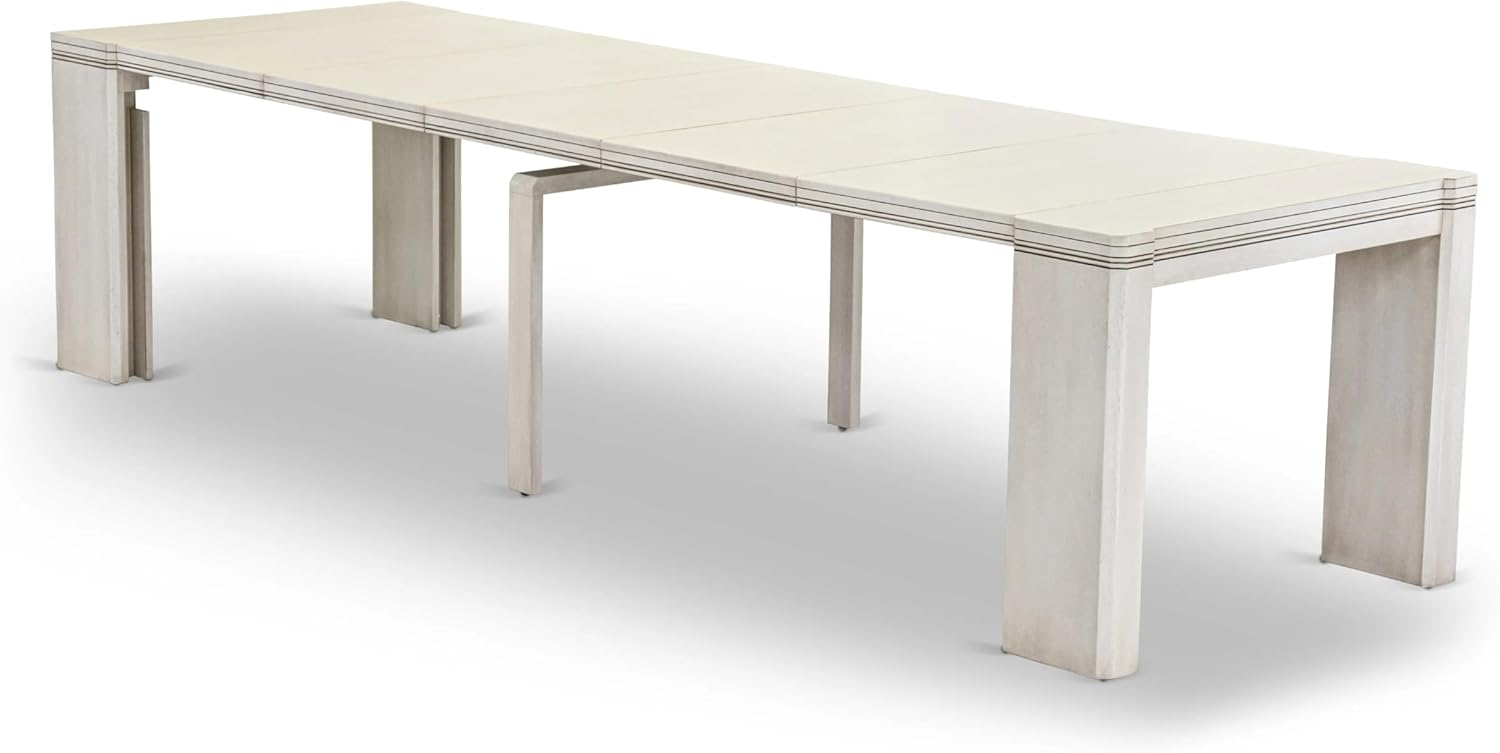 Luxe by East West Furniture Extendable Dining Table - a Rectangle Dining Table Top