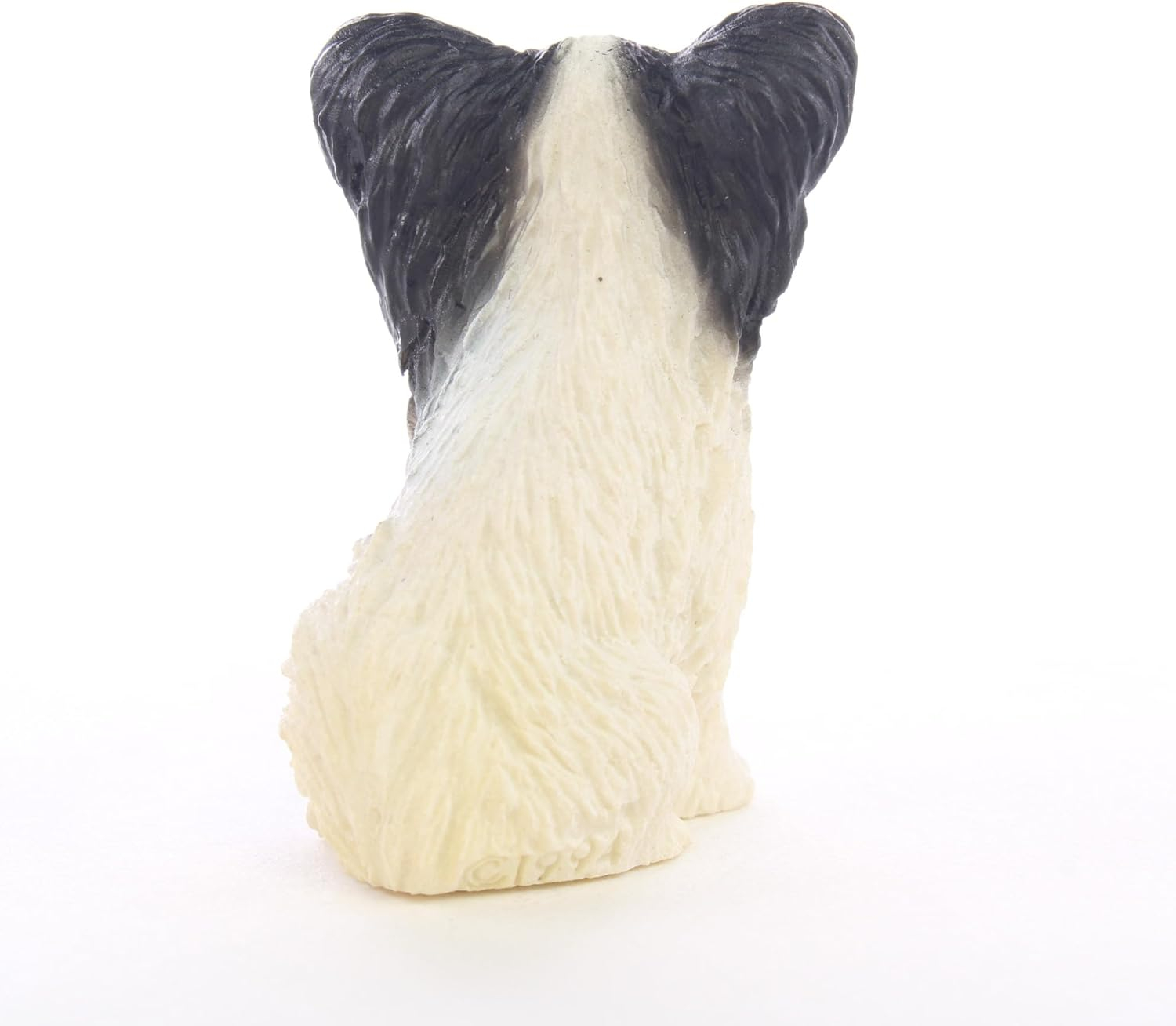 Handcrafted Black and White Resin Dog Figurine