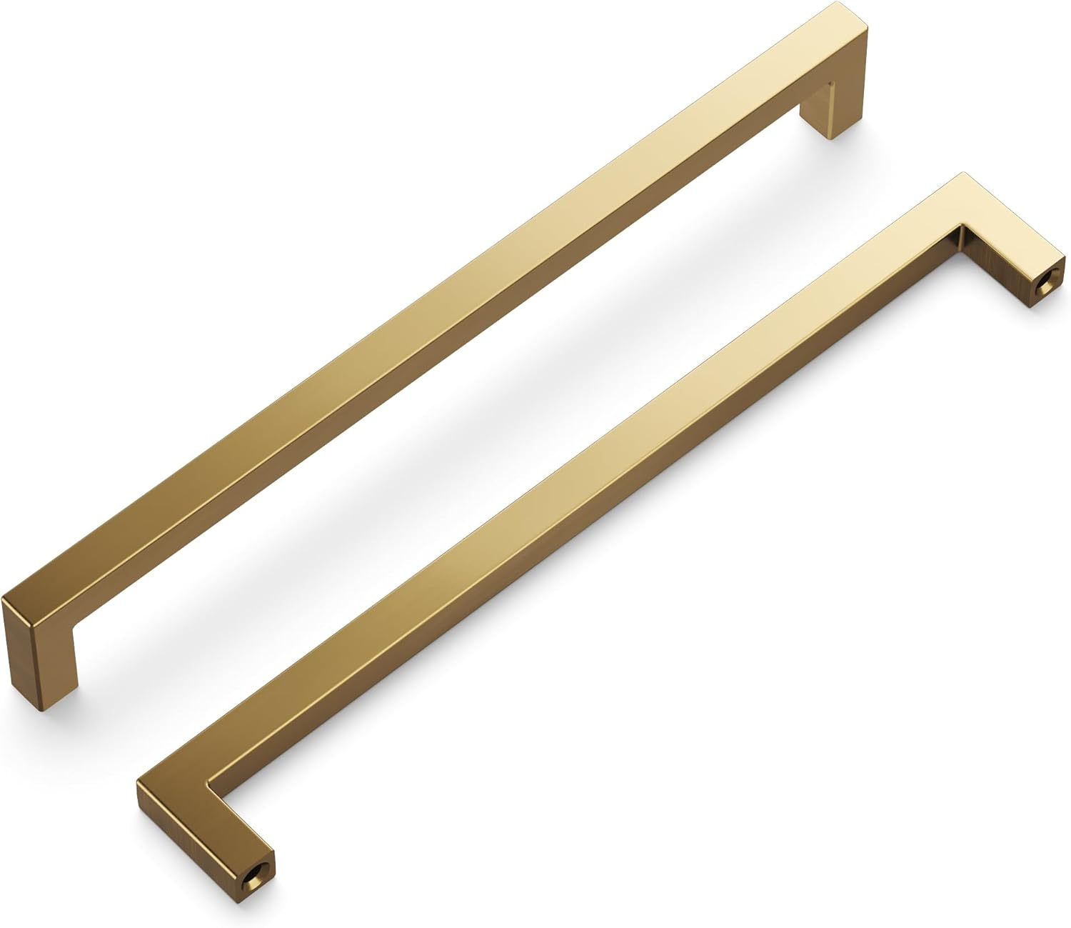 Hickory Hardware Solid Core Kitchen Cabinet Pulls, Luxury Cabinet Handles, Hardware for Doors & Dresser Drawers, 8-13/16 Inch (224mm) Hole Center, Champagne Bronze, Skylight Collection(Pack of 1)