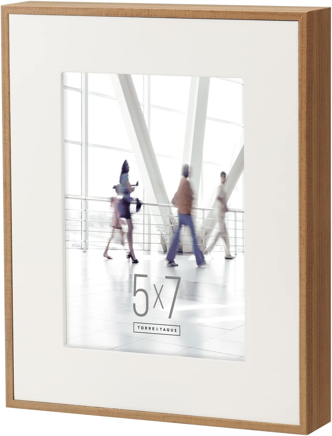 Classic 5x7 Walnut Wood Wall Frame with Matte Finish
