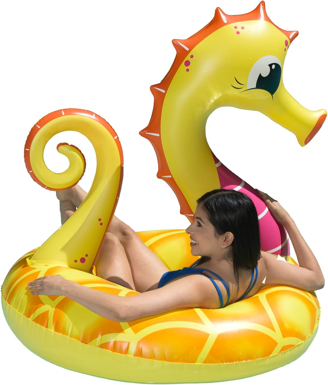 Poolmaster 48" Yellow Seahorse Tube