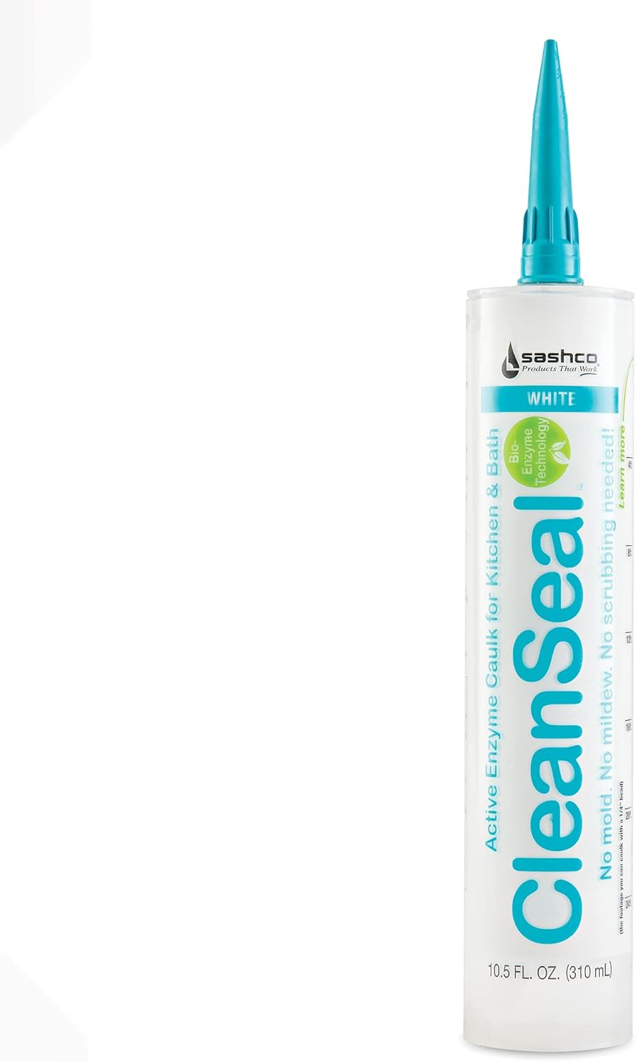 Sashco CleanSeal 10.5 Oz. White Active Enzyme Kitchen & Bath Caulk 11073