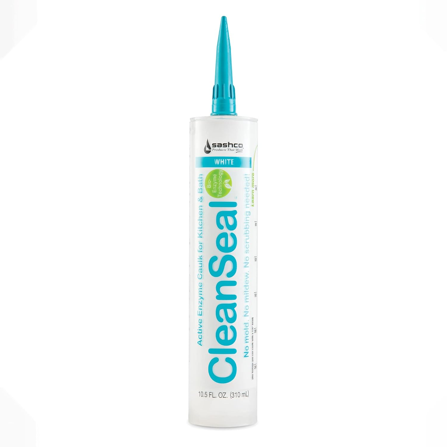 Sashco CleanSeal 10.5 Oz. White Active Enzyme Kitchen & Bath Caulk 11073