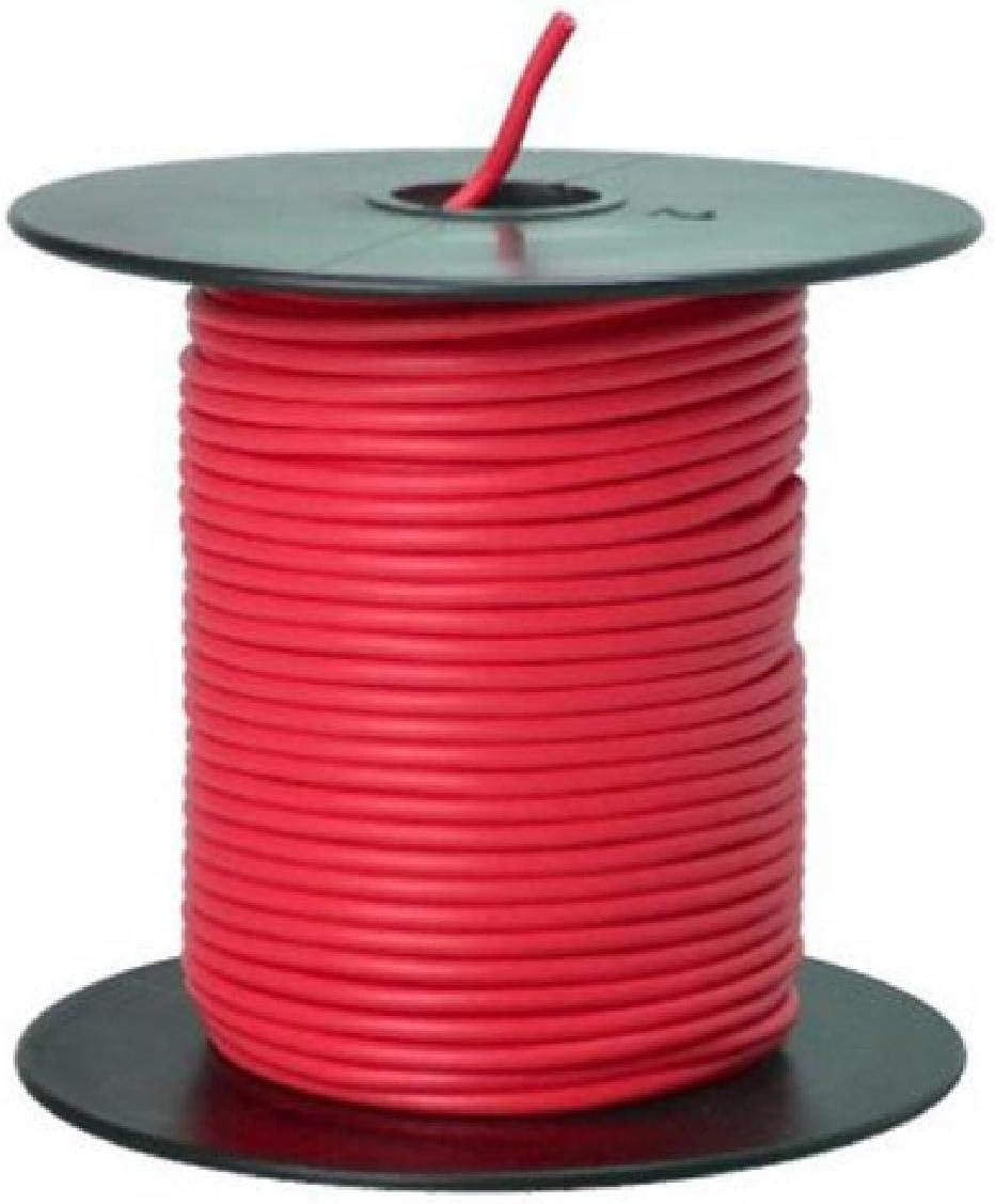 Southwire 55667423 Primary Wire 18-Gauge Bulk Spool, 100-Feet, Red