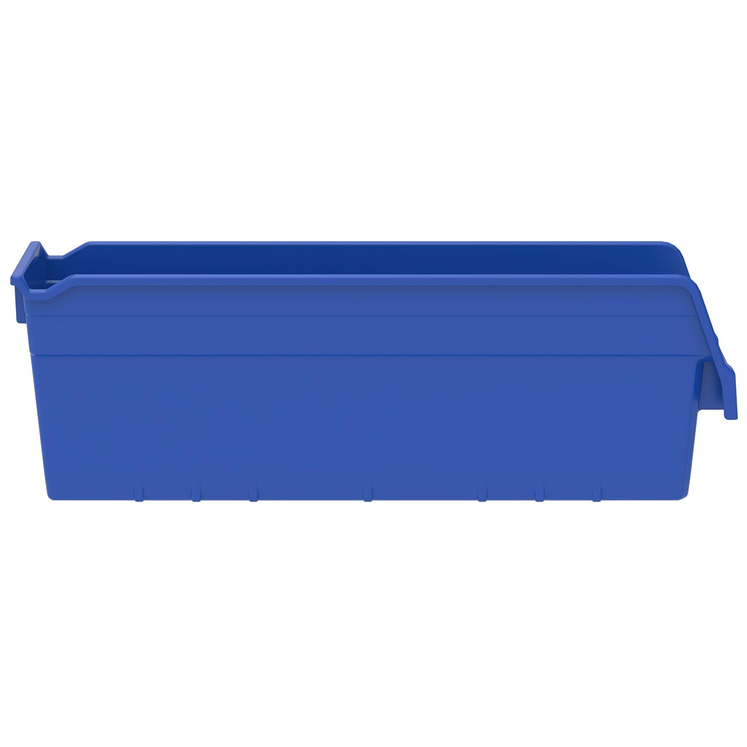 Blue Polypropylene 18-Inch Nesting Storage Bin