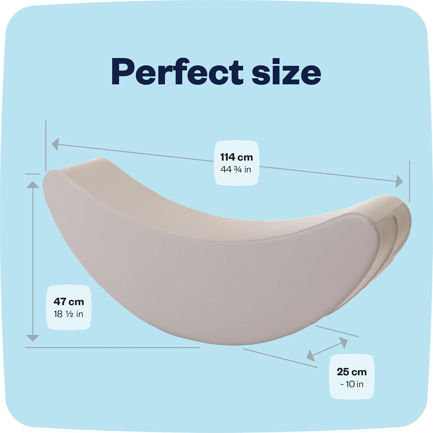 IGLU Soft Play Rocker Banana Shape Large Rocking Horse Hobby Toy for Kids Age 1-7 Montessori Open Ended Play (Grey)