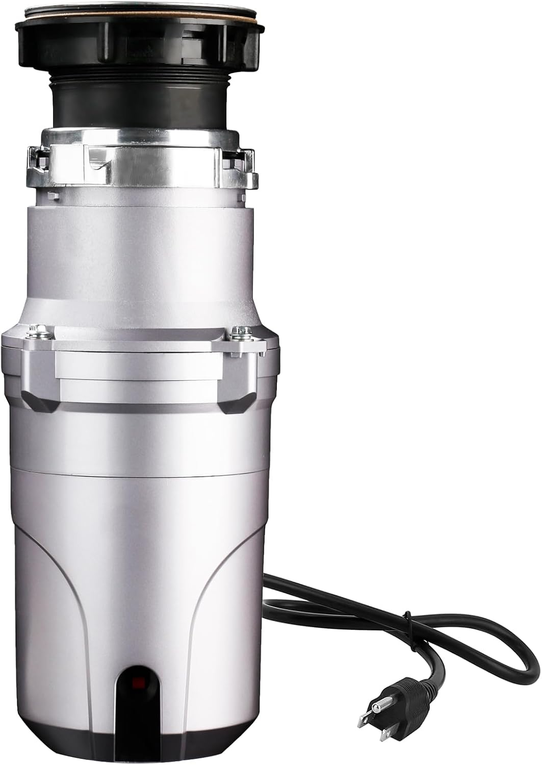 Garbage Disposal 1/2 Hp, Continuous Feed Insulation Food Waste Disposal, 3 Stage Grinding, Silver
