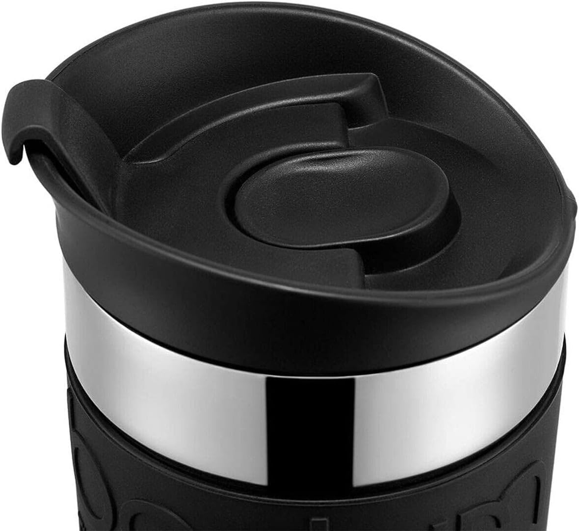 Bodum 11068-01 Vacuum Travel Mug, 0.35 L - Small, Black 1 Count (Pack of 1)