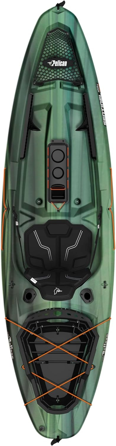 Pelican - Sentinel 100X - Angler Fishing Kayak - 10 ft - Fade Black Green