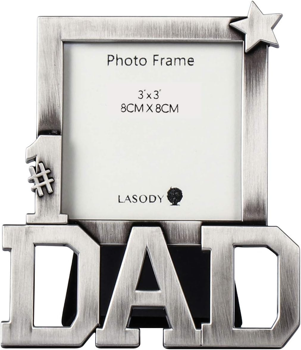 LASODY Dad Picture Frame-Dad gifts,Dad Gifts From Daughter,Dad Birthday Gifts 3x3 inch