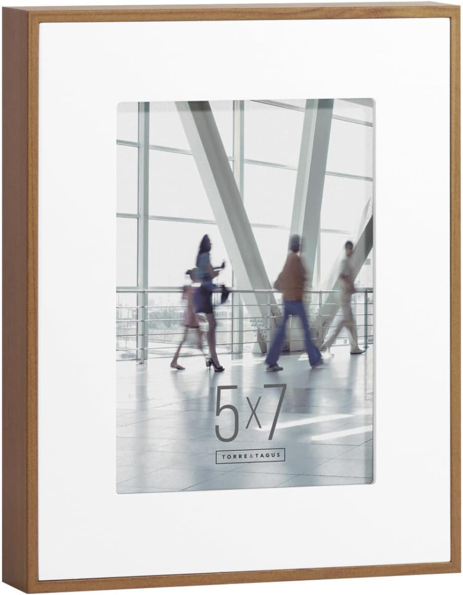 Classic 5x7 Walnut Wood Wall Frame with Matte Finish