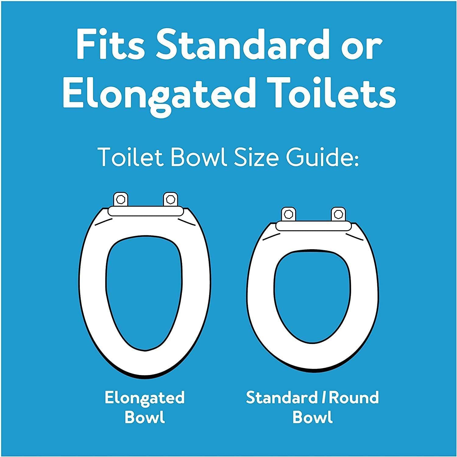 Carex E-Z Lock Toilet Seat and Safety Frame Combo Pack, 5-Inch Height Lift Seat Riser for Elderly and Handicap, Commode Chair for Elderly - Fits and Locks to Round or Elongated Toilets