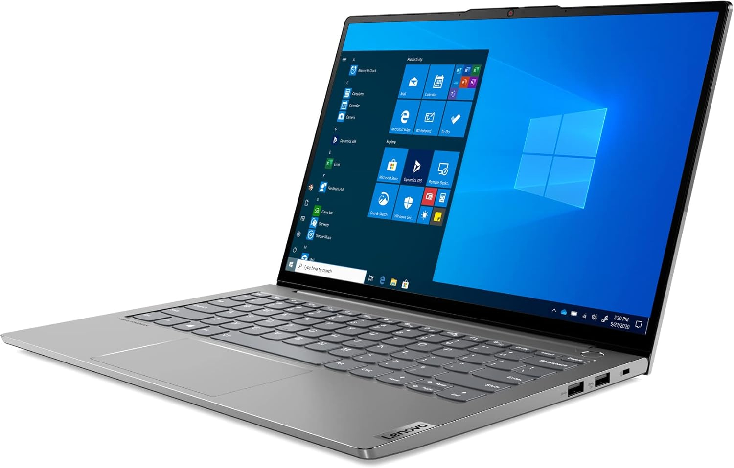 Lenovo ThinkBook 13s G3 Business Laptop, 13.3" 60Hz WUXGA Display (AMD Ryzen 5 5600U 6-Core, 8GB RAM, 256GB SSD, AMD Radeon, Backlit KYB, Fingerprint, WiFi 6, Bluetooth 5.2, Win 11 Pro) with Hub