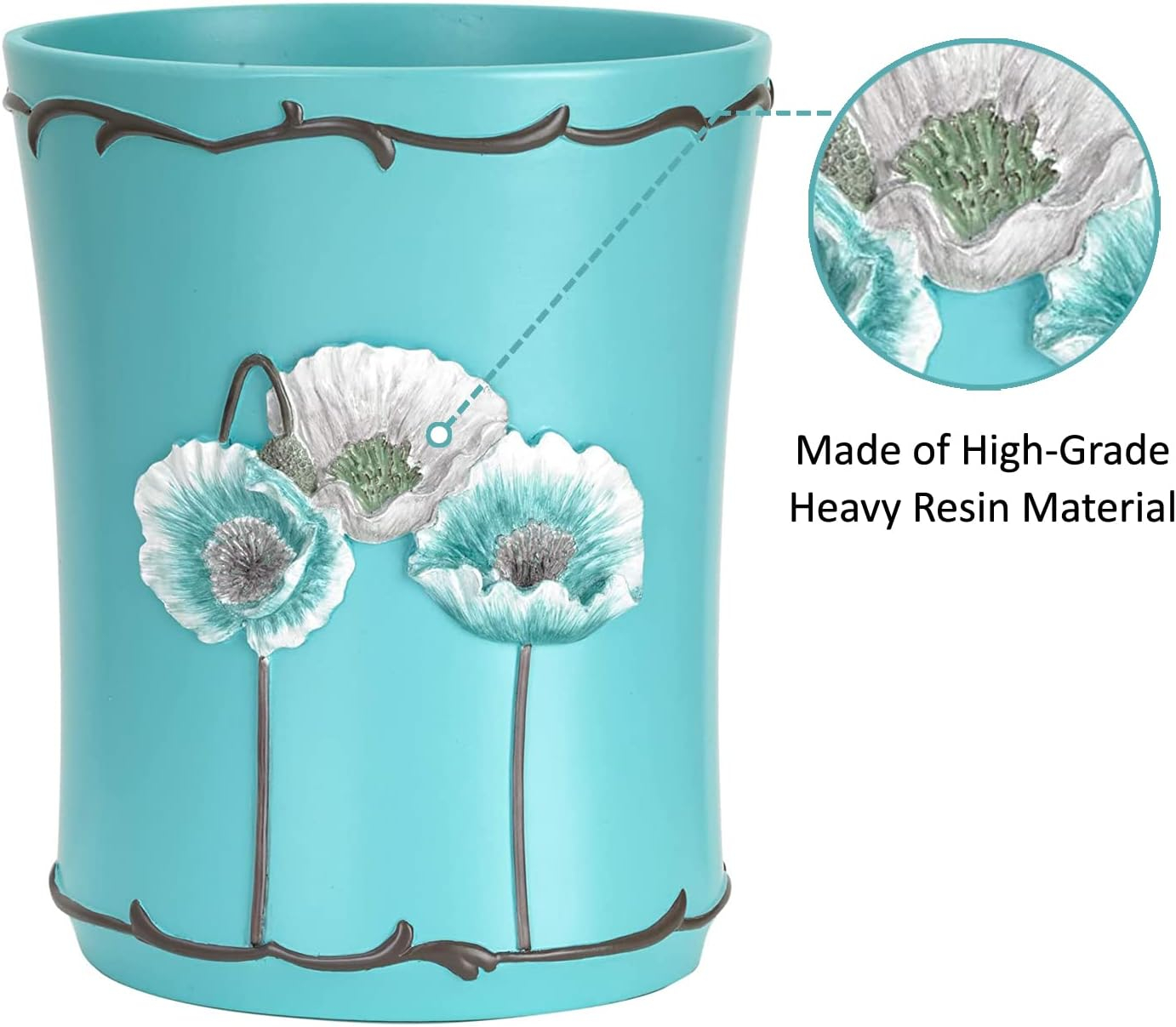Plastic Open Waste Basket - 4 Gallons