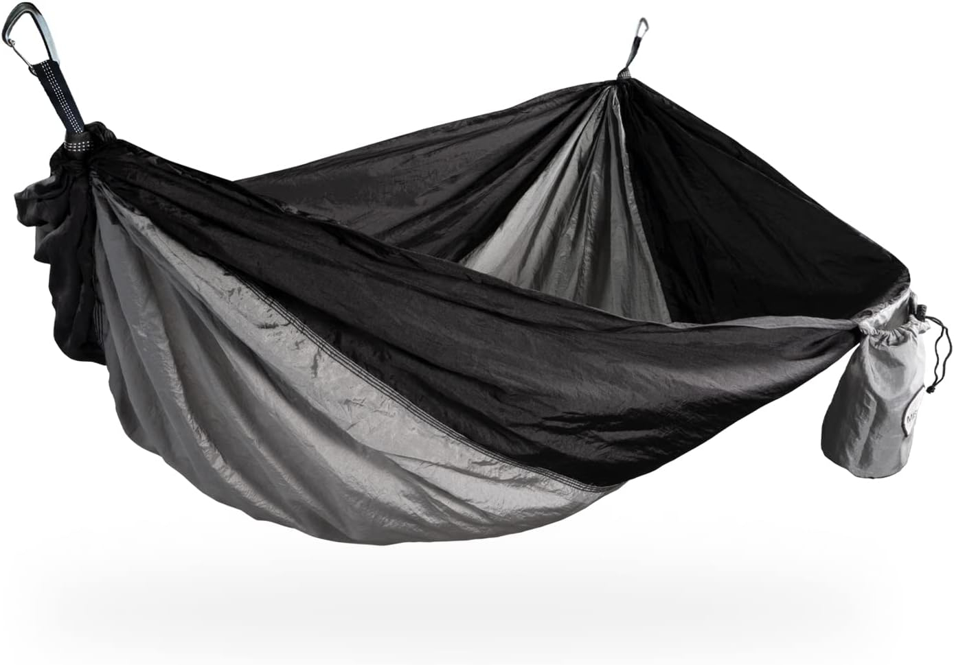 Lazy Grey Nylon Boat Hammock with Adjustable Straps
