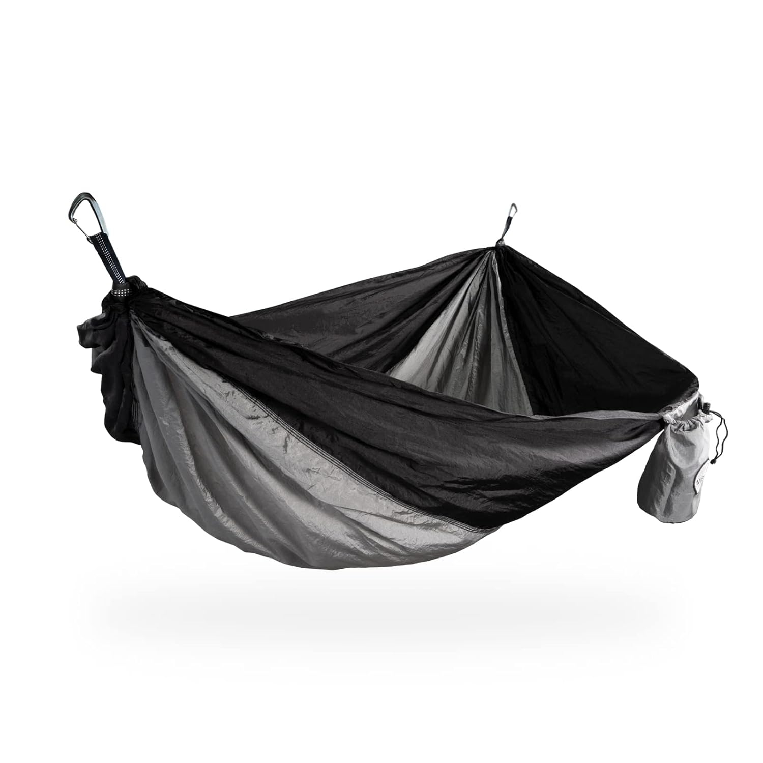 Lazy Grey Nylon Boat Hammock with Adjustable Straps