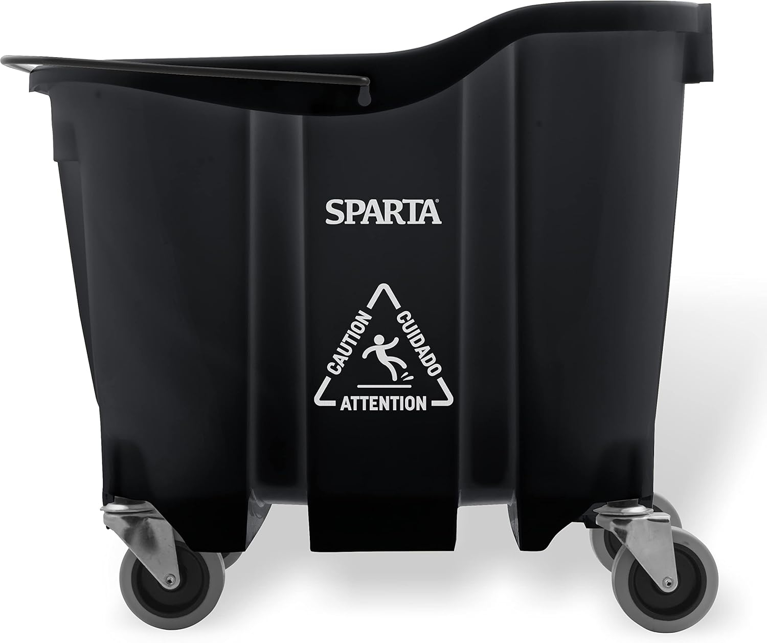 SPARTA 7690403 Omnifit Plastic Mop Bucket For Cleaning, 35 Quarts, Black