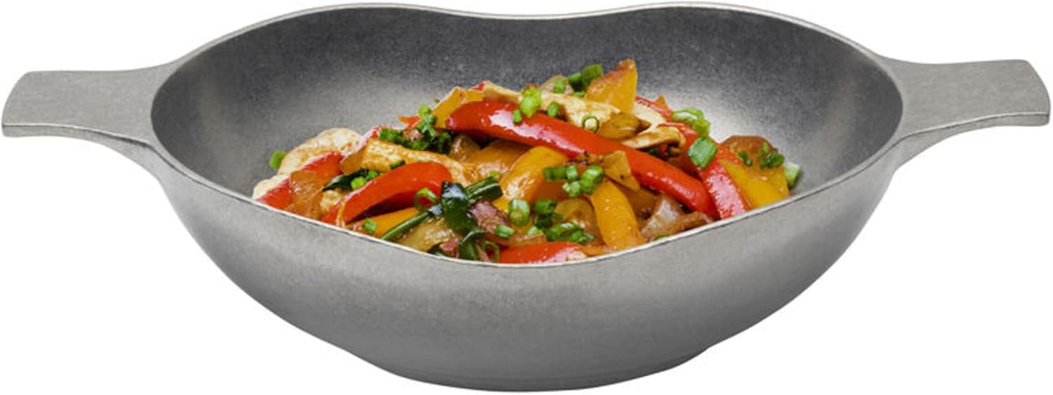 Wilton Armetale Gourmet Grillware Wok, 10.75 Inch, Silver
