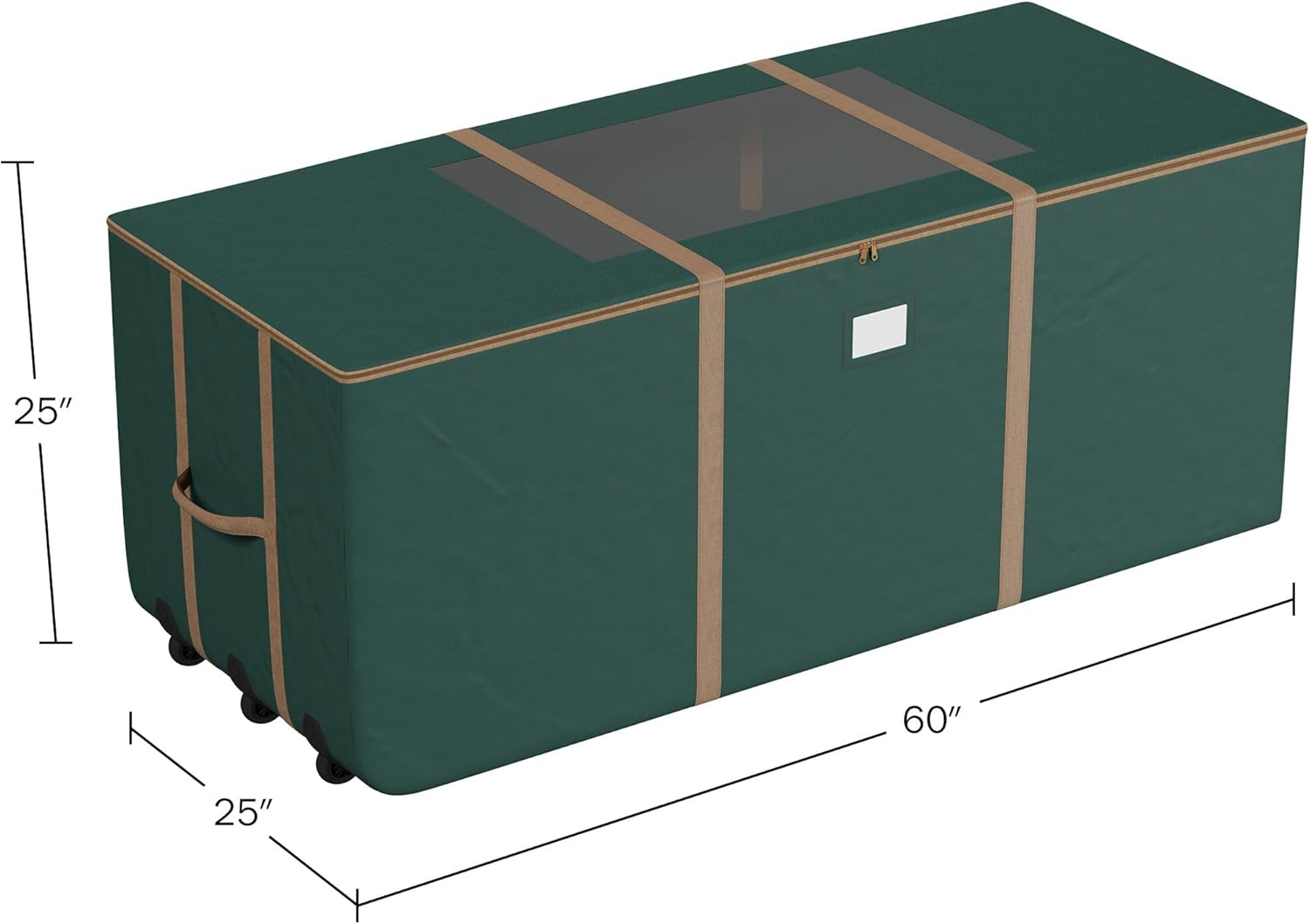 Green Extra Large Rolling Christmas Tree Storage Bag