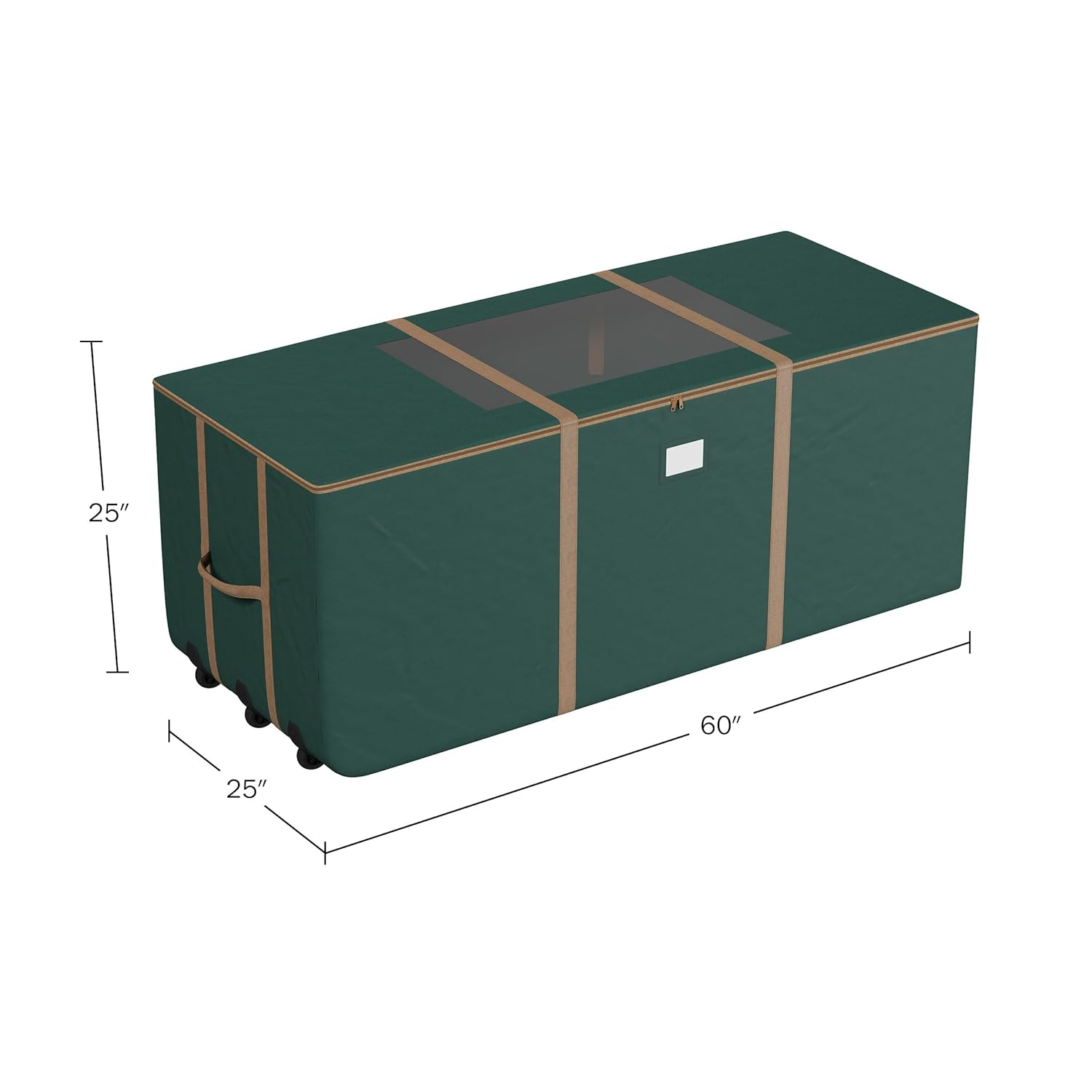 Green Extra Large Rolling Christmas Tree Storage Bag