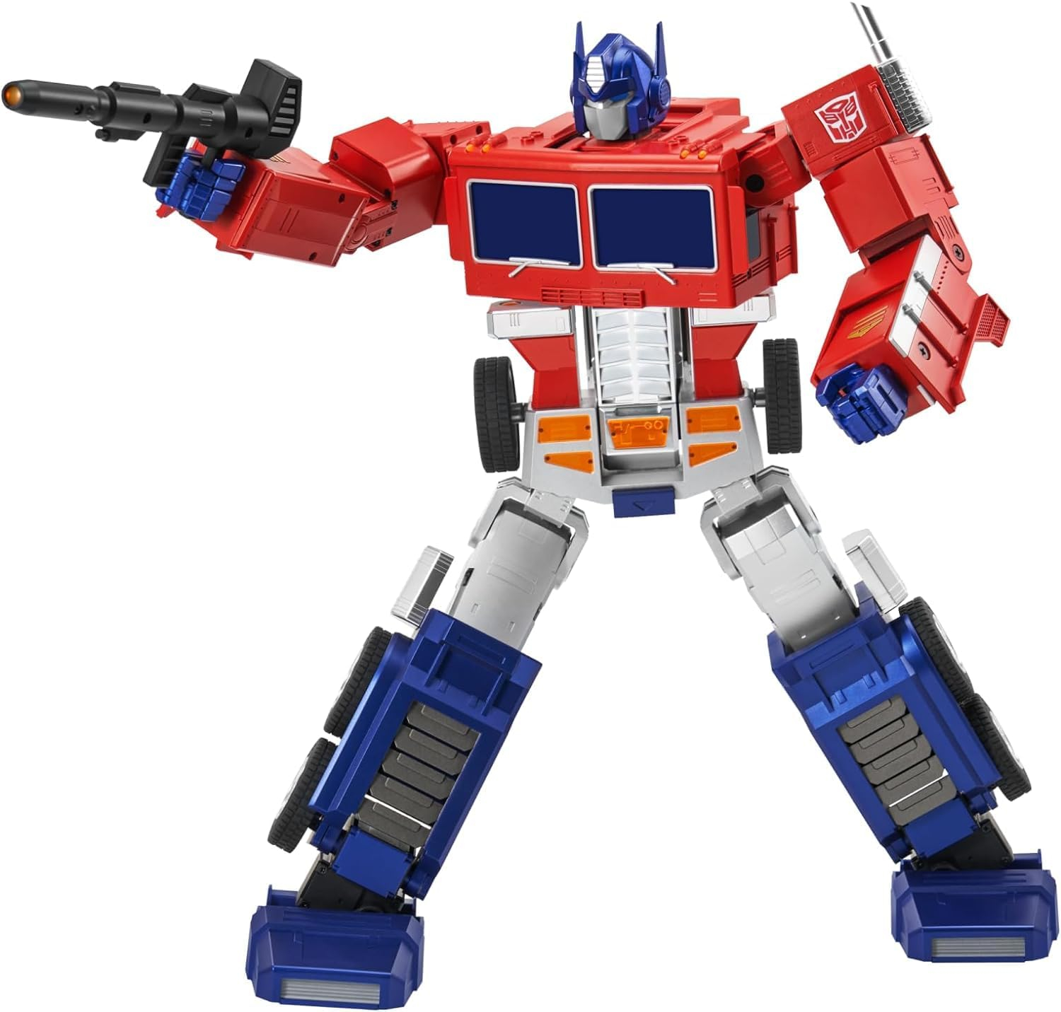 Robosen Elite Programmable Red and Blue Transformer Robot Toy