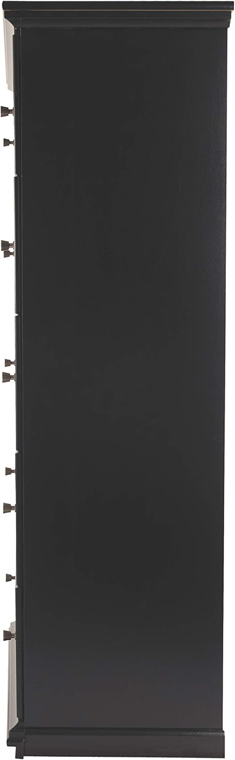 Signature Design by Ashley Maribel 5 Drawer Wood Chest in Black