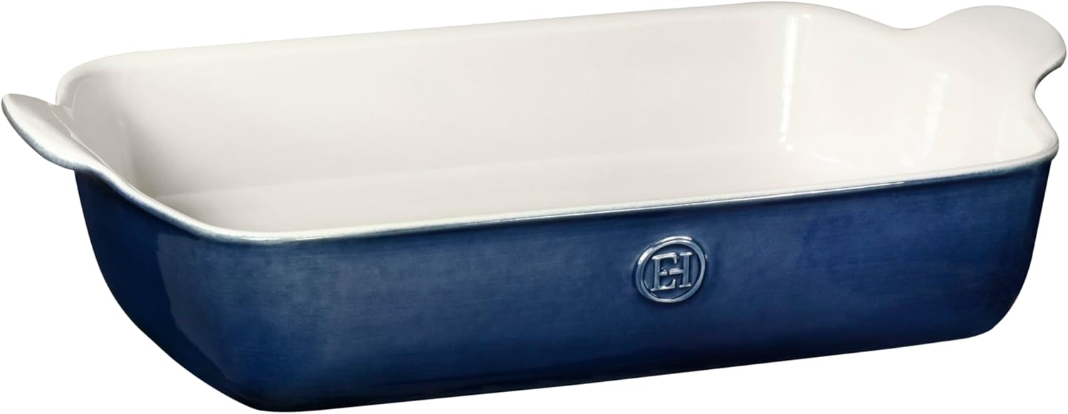Emile Henry HR Modern Classics Extra Large Rectangular Baker, 17.75" x 11", Twilight