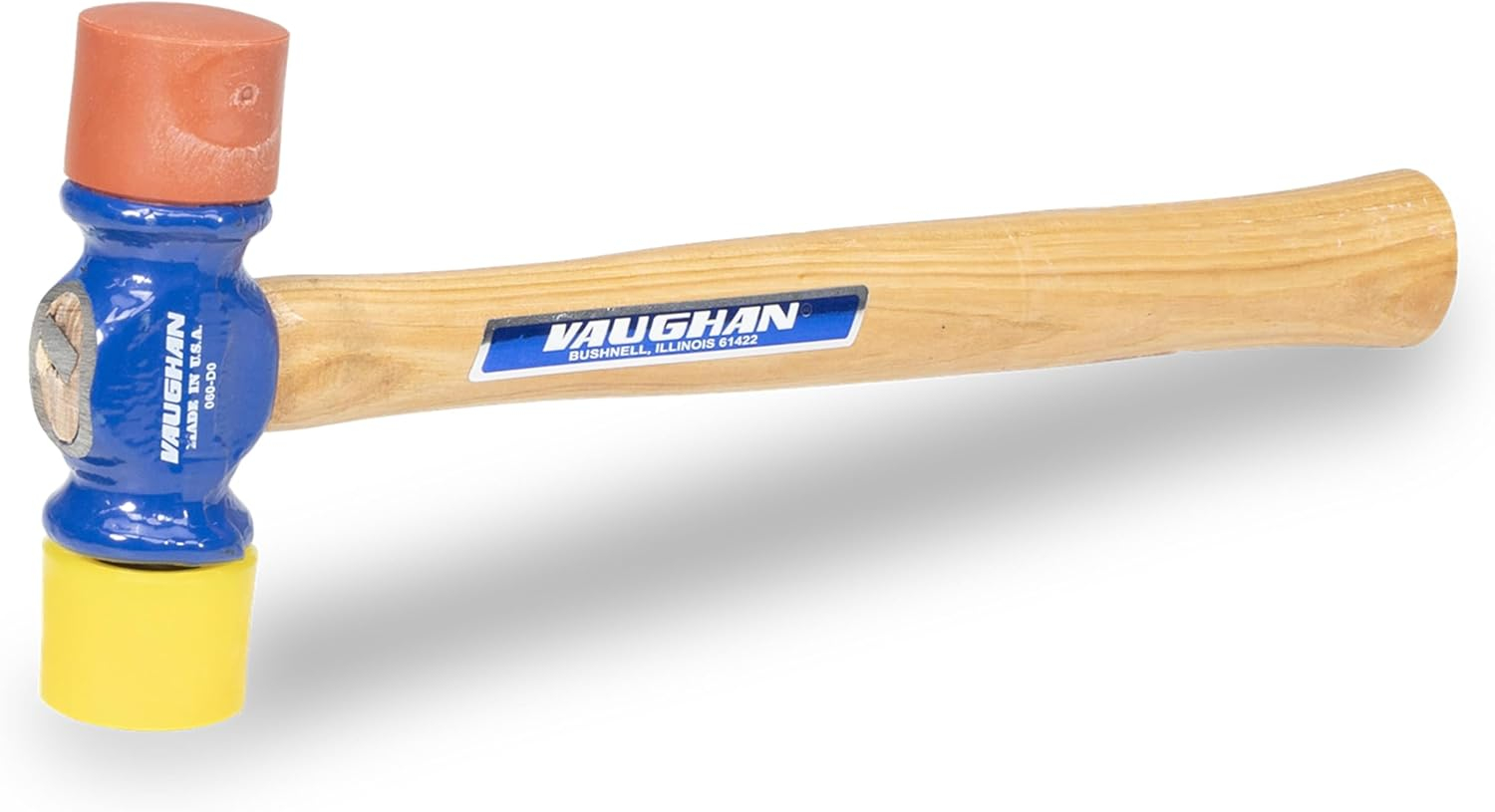 1 PK Vaughan 12 oz. Soft Face Hammer, 12 1/2 in L Steel W/ Vinyl Grip Handle