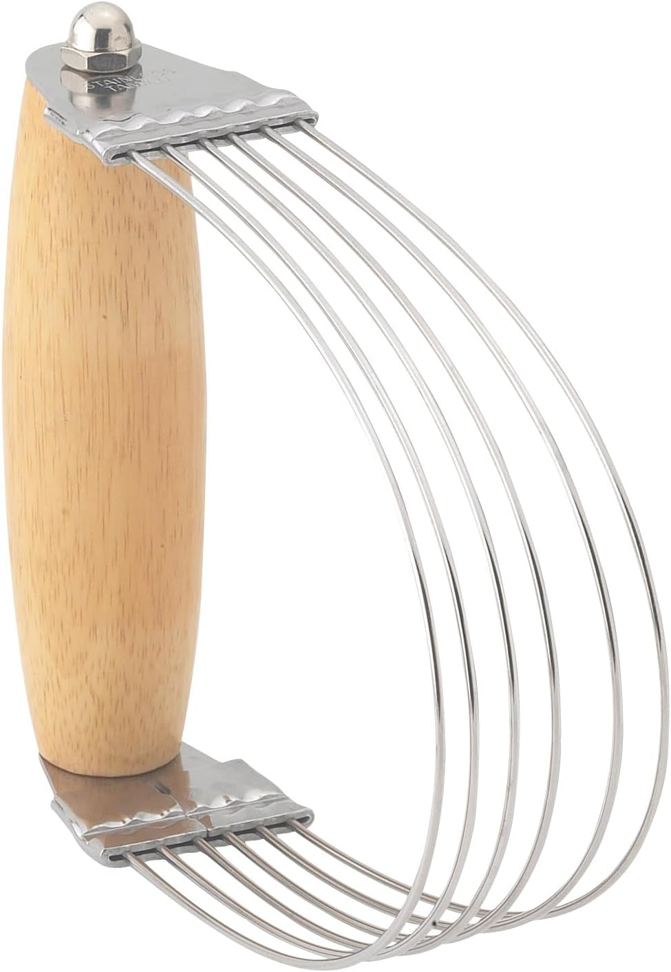 Mrs. Anderson’s Baking 6-Wire Pastry Cutter and Dough Blender, Stainless Steel with Wood Handle