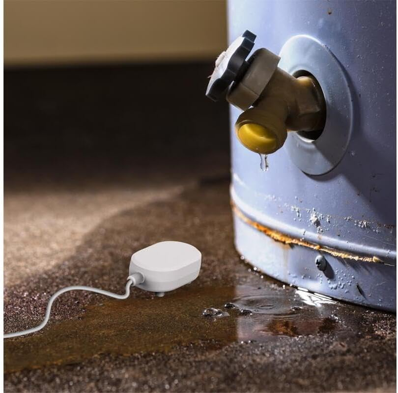 Swann Water Leak Alarm Sensor, Home Water Detector, Wireless Wi-Fi Connection, No Hub Required, Smartphone Alerts, Early Flood Detection