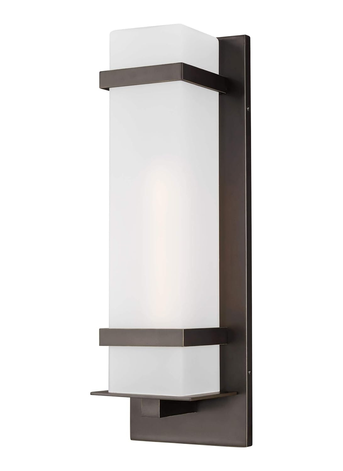 Generation Lighting Alban 1 -Light 24.63-in H Antique Bronze Hardwired Outdoor Wall Light