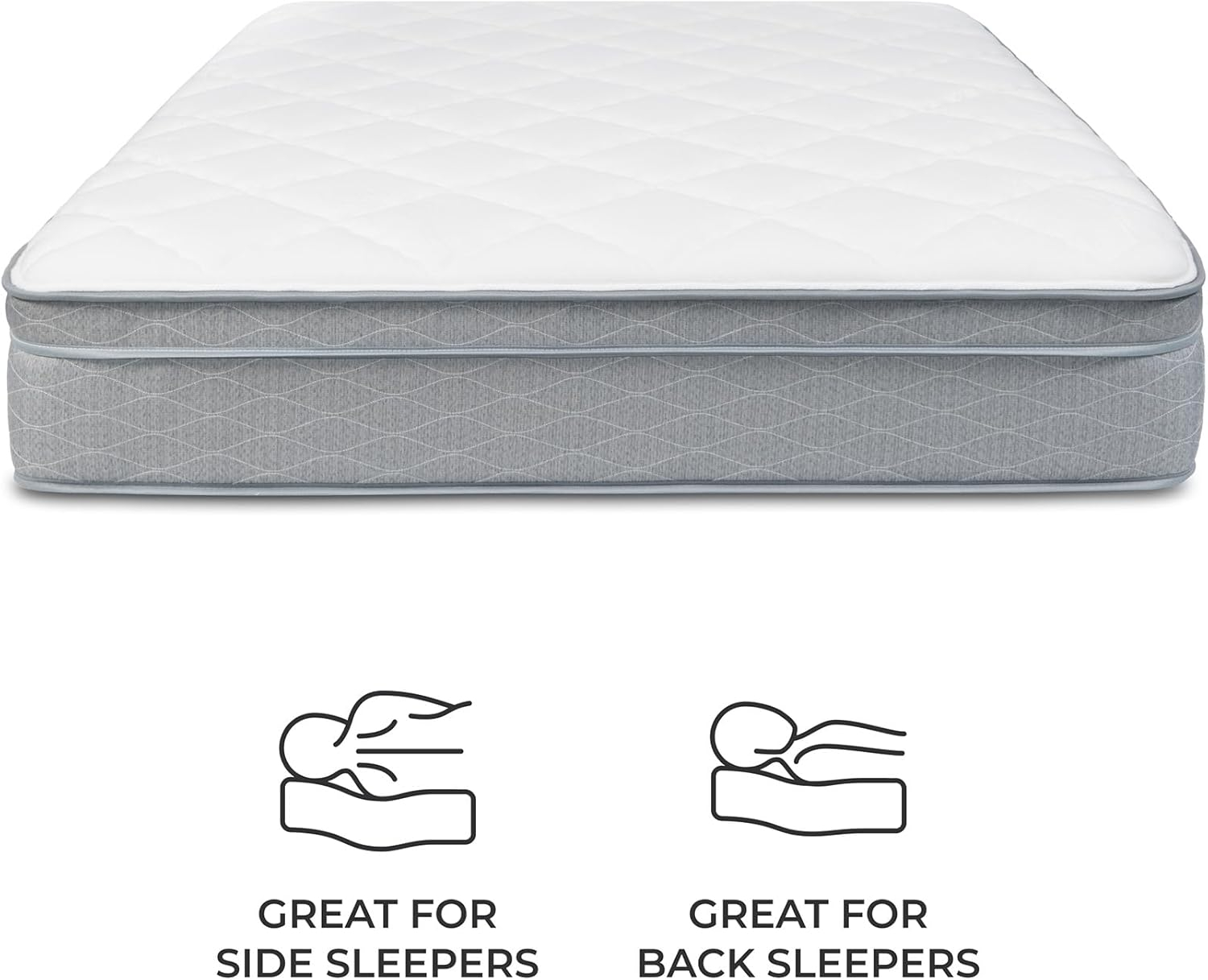 Dreamfoam Bedding Doze 11 Inch Plush Medium Soft Comfort Mattress, Short Queen